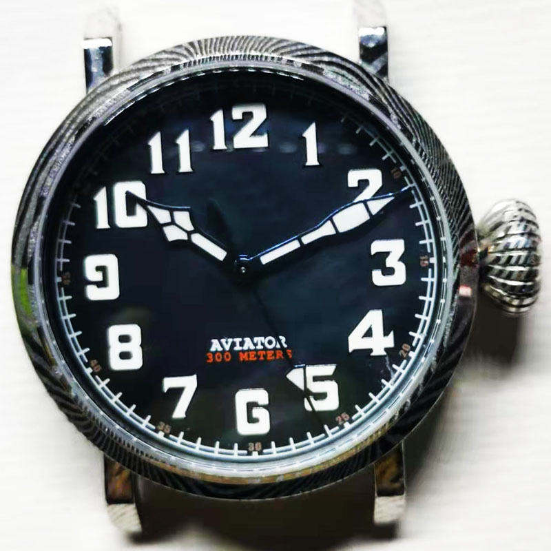 Automatic mechanical Damascus watch