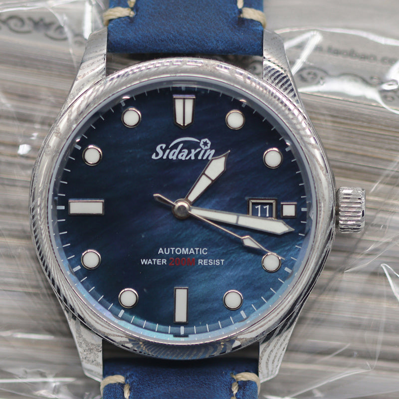 Automatic mechanical Damascus watch