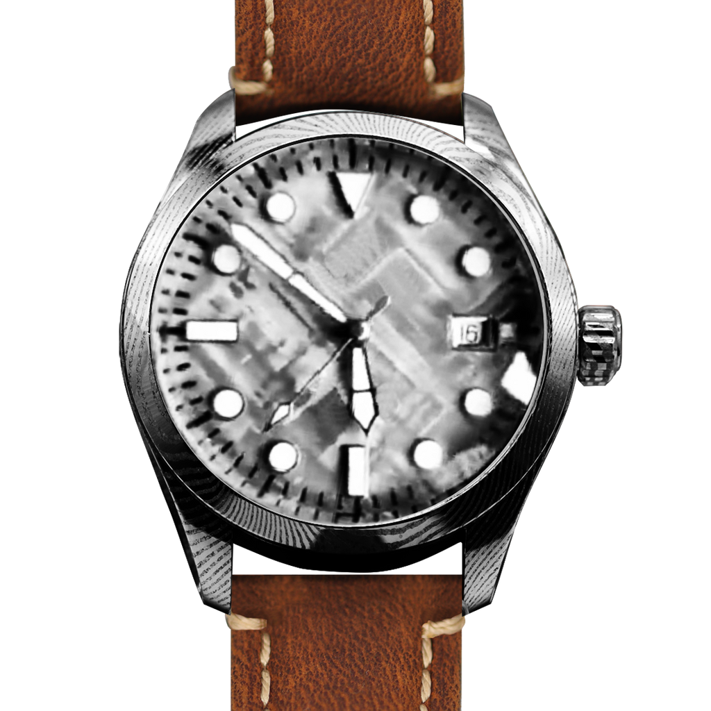 Automatic mechanical Damascus watch