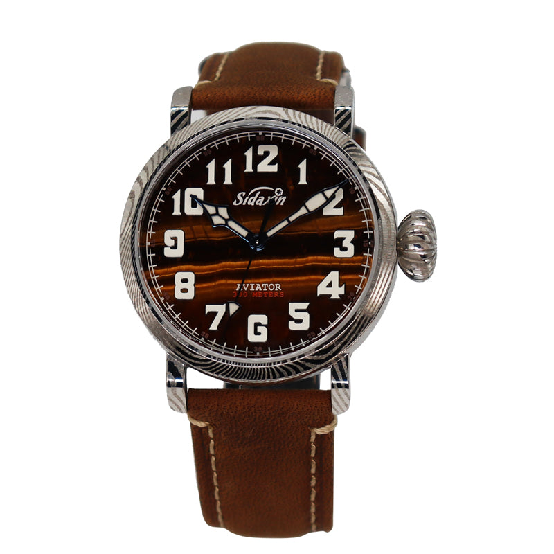 Automatic mechanical Damascus watch