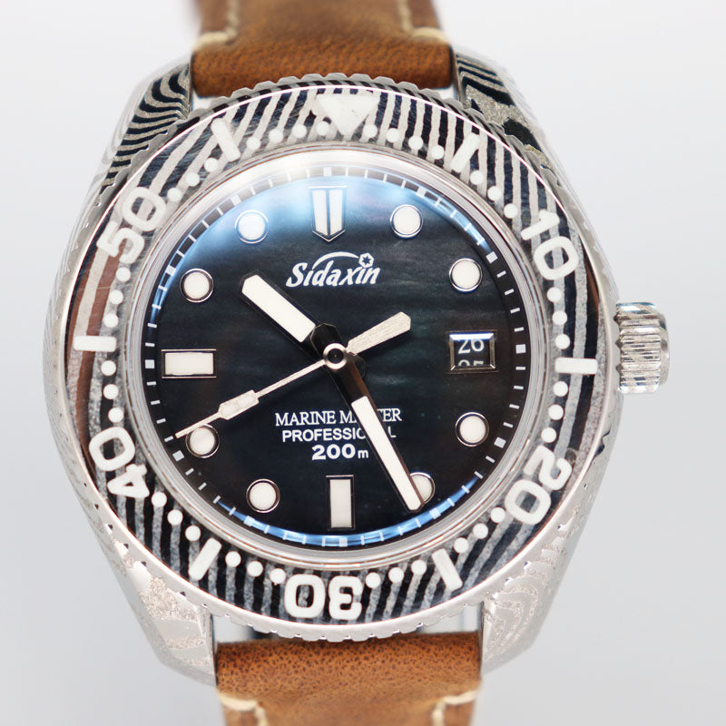 Automatic mechanical Damascus watch