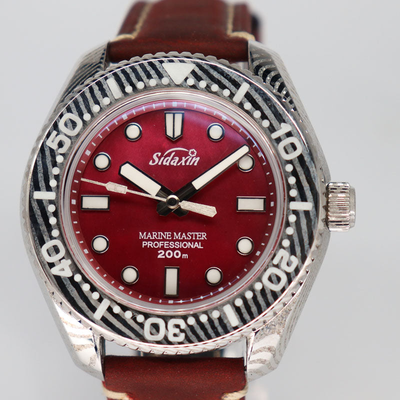 Automatic mechanical Damascus watch