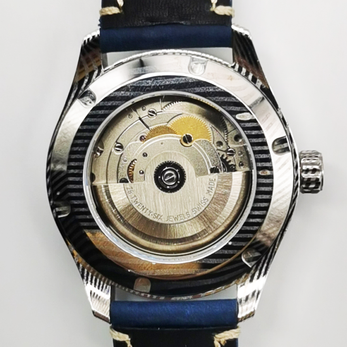 Automatic mechanical Damascus watch