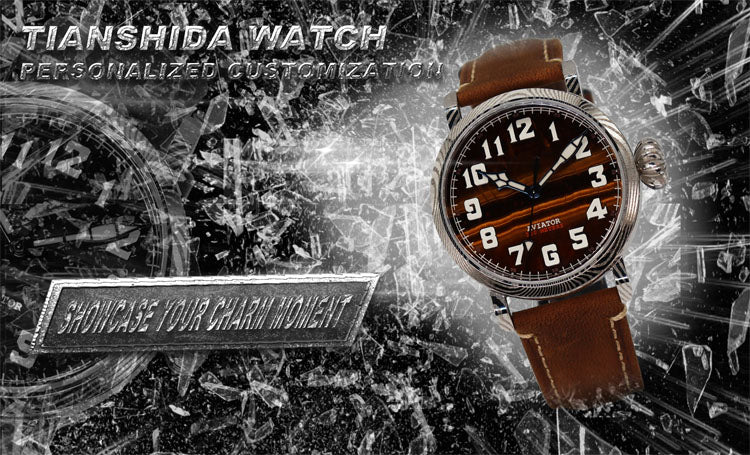 Automatic mechanical Damascus watch