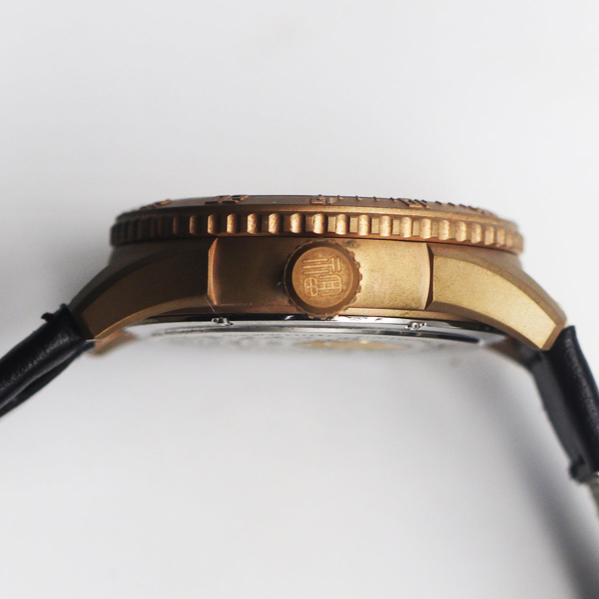Automatic coaxial tourbillonarched bronze watch