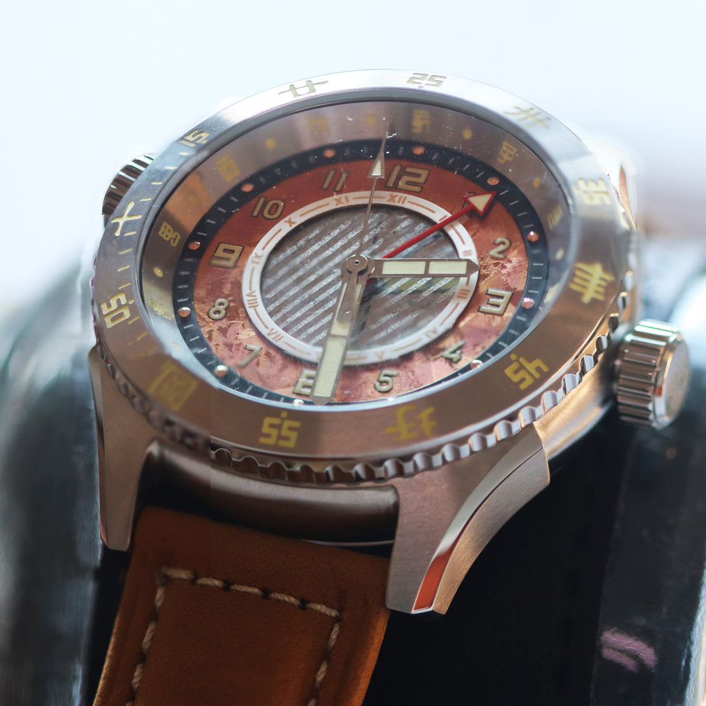 Automatic mechanical stainless steel /bronze diving watch