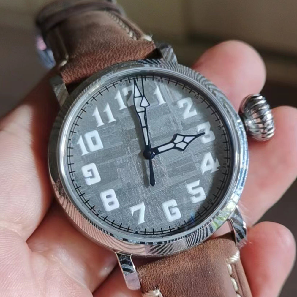 Automatic mechanical Damascus watch