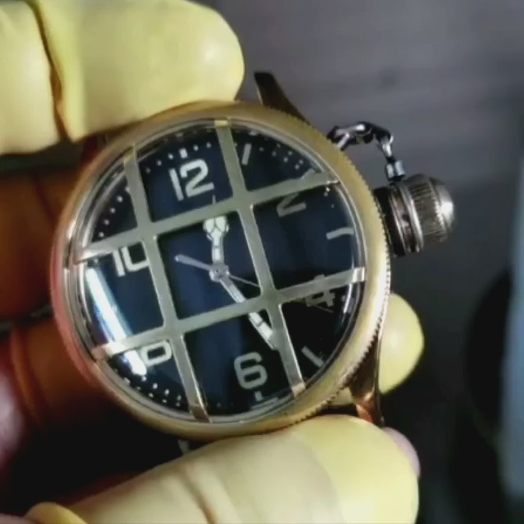 Automatic mechanical bronze/ stainless steel（All-optical&amp;Antique black） watch