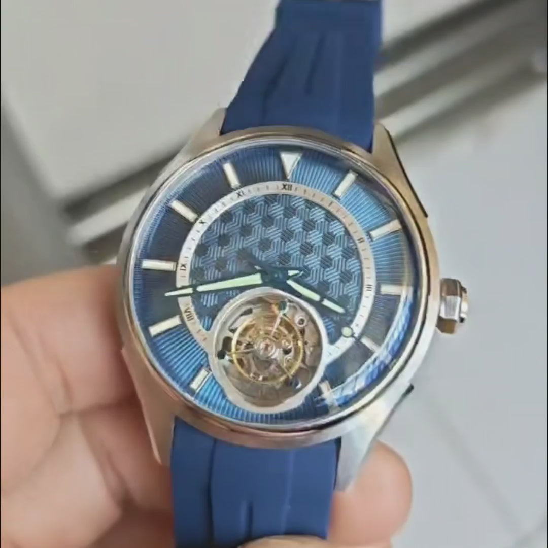 coaxial tourbillonarched Automatic &nbsp;mechanical stainless steelwatch