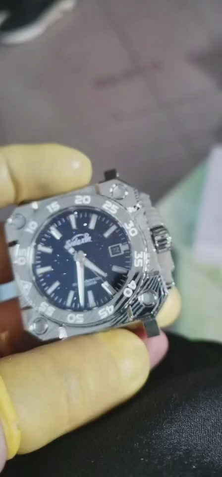 Automatic mechanical Damascus watch