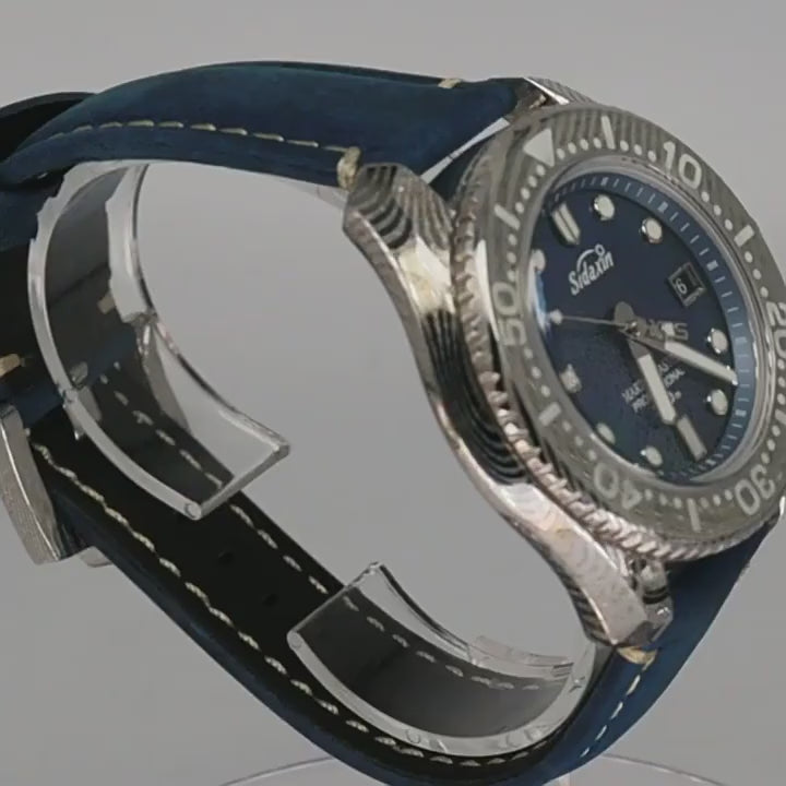 Automatic mechanical Damascus watch