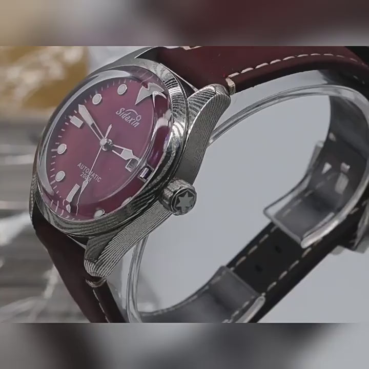 Automatic mechanical Damascus watch