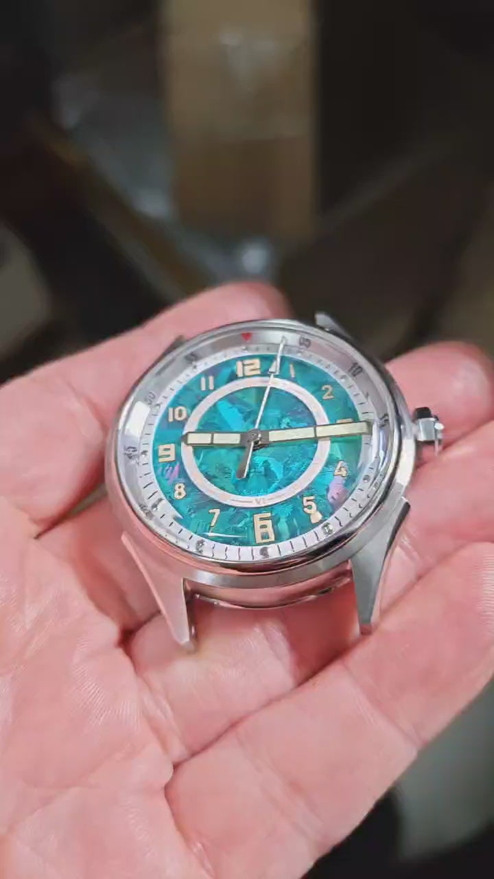 Automatic mechanical stainless steel /bronze diving  Ice-crystal dial watch