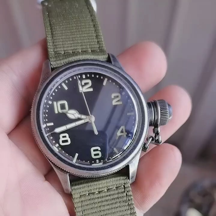 Automatic mechanical bronze/ stainless steel（All-optical&amp;Antique black） watch